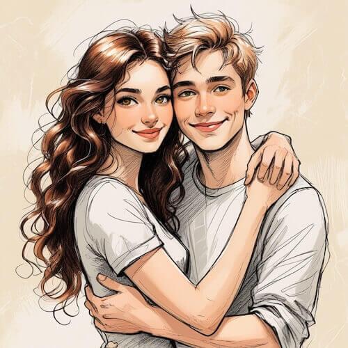 Happy couple